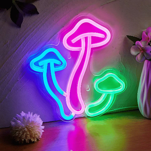 Neon Champignons Lampe Neon