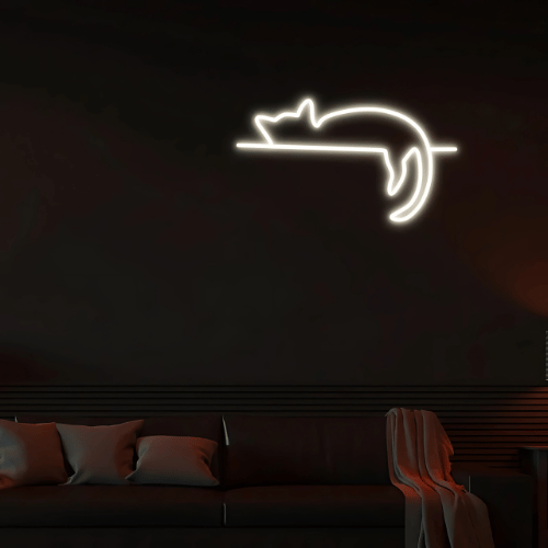 Neon mural Chat Lampe Neon