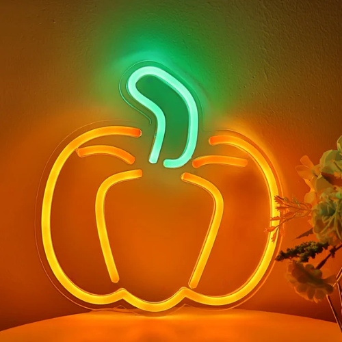 Neon Citrouille Halloween Lampe Neon