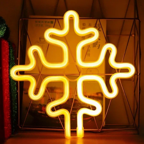 Neon Flocon de Neige Lampe Neon