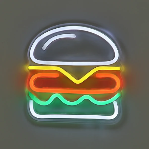 Neon Hamburger Lampe Neon