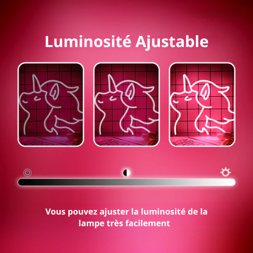 Neon Licorne Kitty Lampe Neon