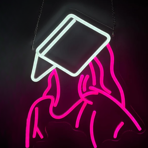 Neon Femme Livre Lampe Neon