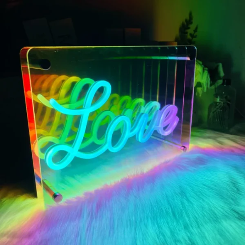 Miroir LED Infini Love
