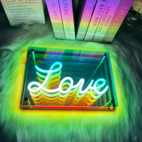 Miroir LED Infini Love