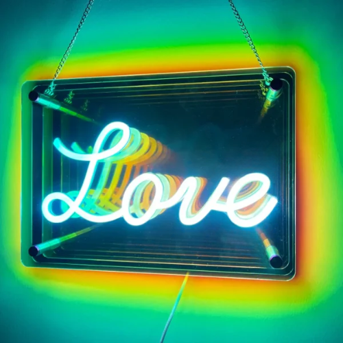 Miroir LED Infini Love