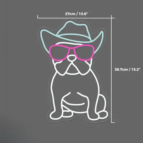 Neon Bulldog Lampe Neon