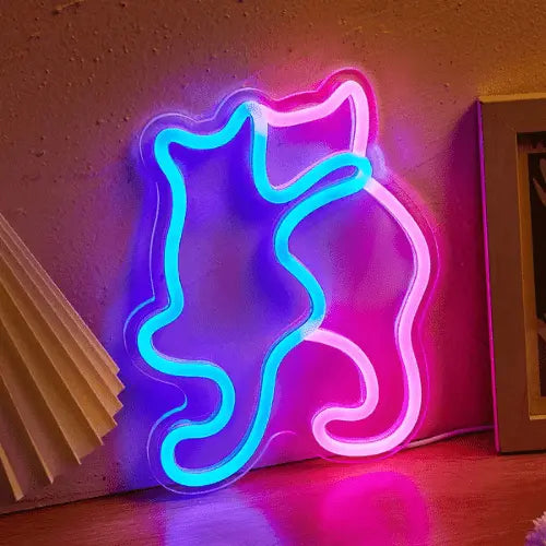 Neon Chats Lampe Neon