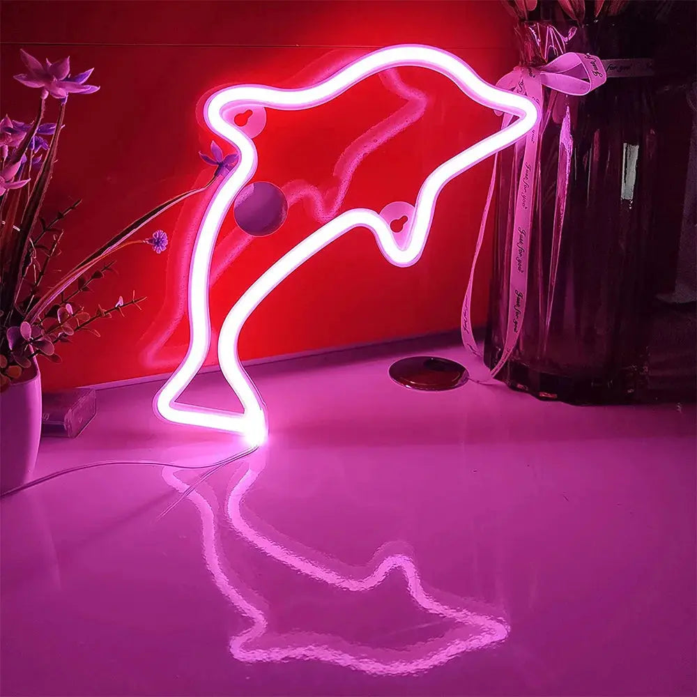 Neon Dauphin Lampe Neon