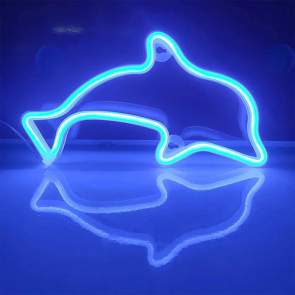 Neon Dauphin Lampe Neon