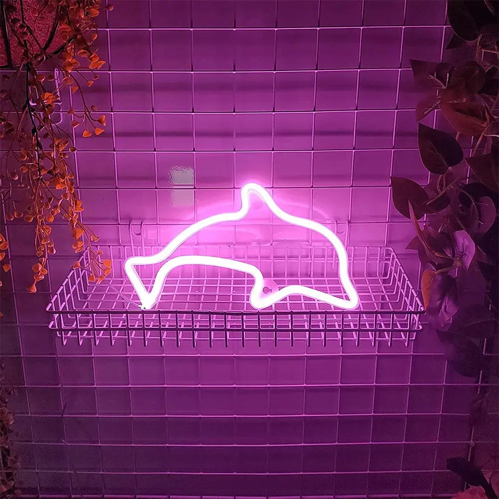 Neon Dauphin Lampe Neon
