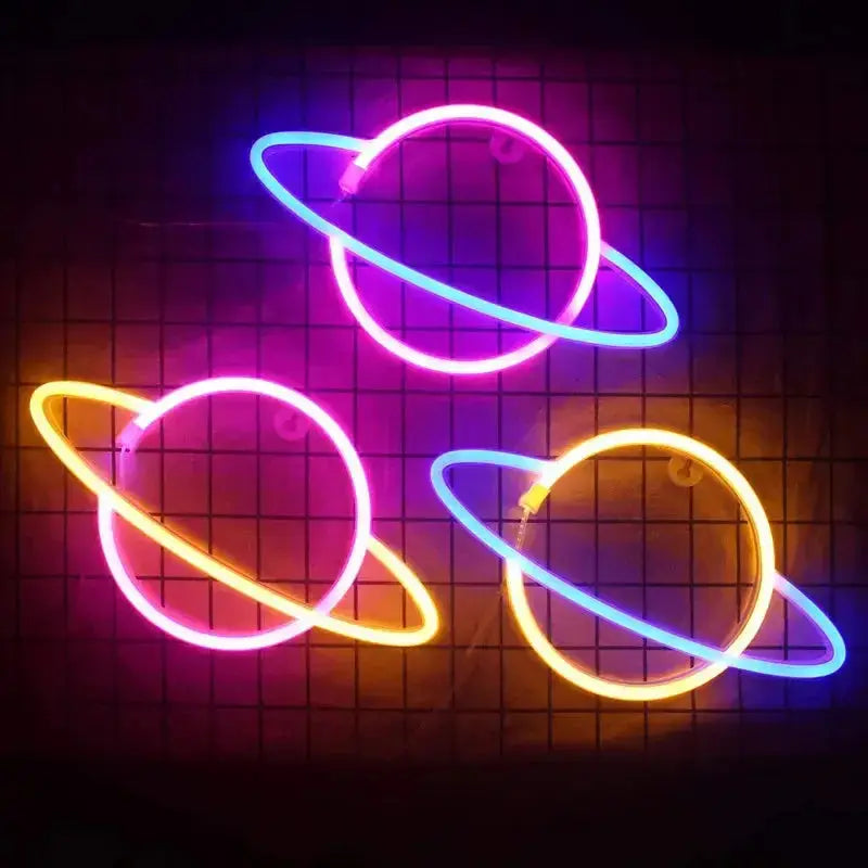 Neon Planete Simple Lampe Neon