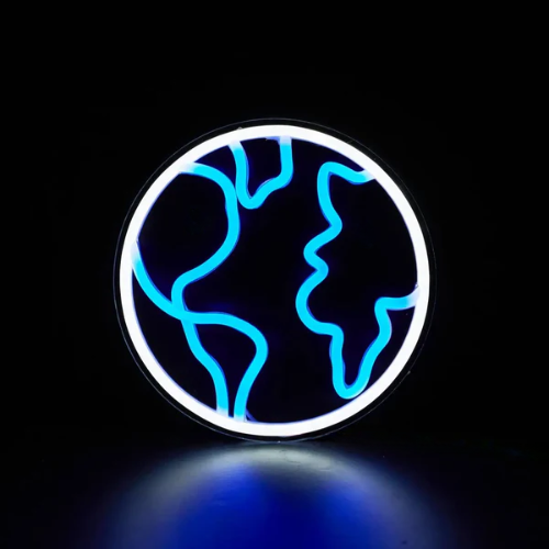 Neon Planete Terre Lampe Neon