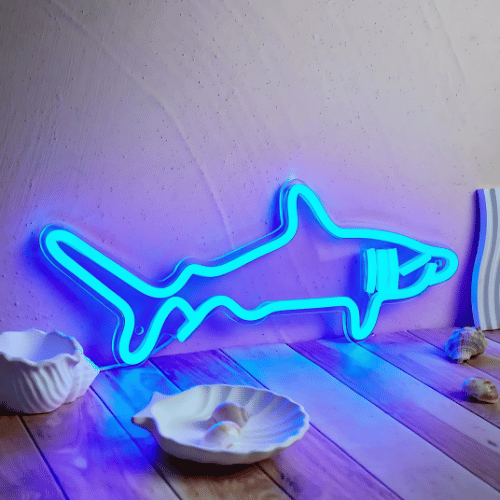 Neon Requin Lampe Neon