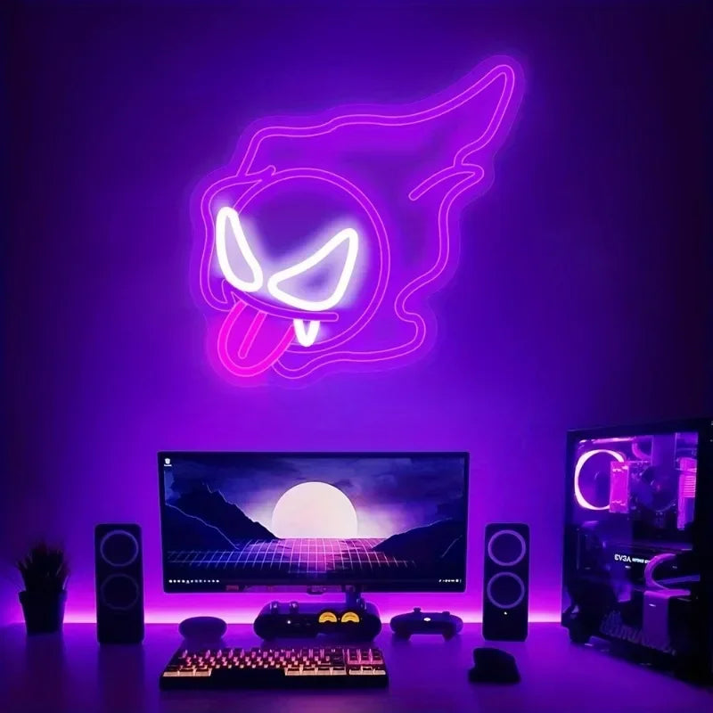 Neon Monstre Fantome Lampe Neon