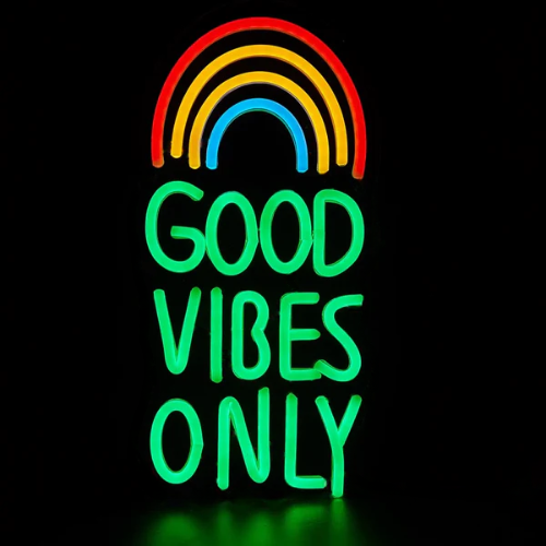 Neon Good Vibes Only Lampe Neon