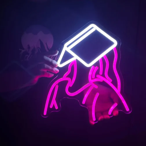 Neon Femme Livre Lampe Neon