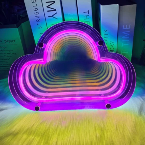 Miroir Infini Nuage Lampe Neon