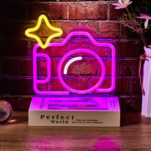 Neon Appareil Photos Lampe Neon