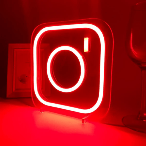 Neon Appareil Photo Lampe Neon