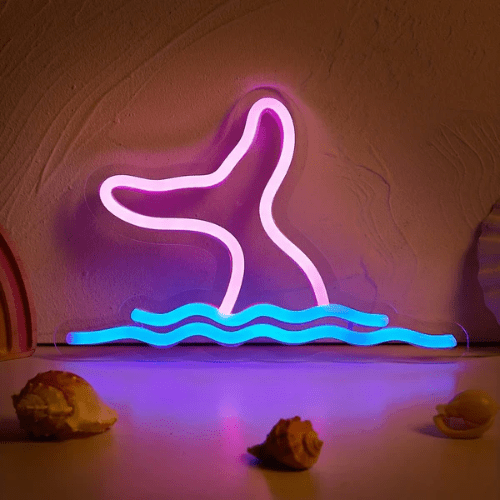Neon Baleine Deco Lampe Neon