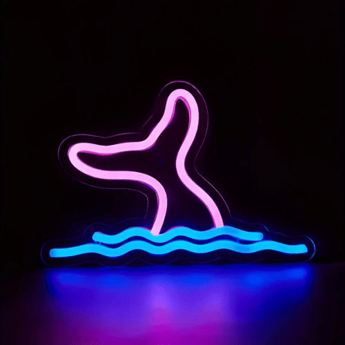 Neon Baleine Deco Lampe Neon