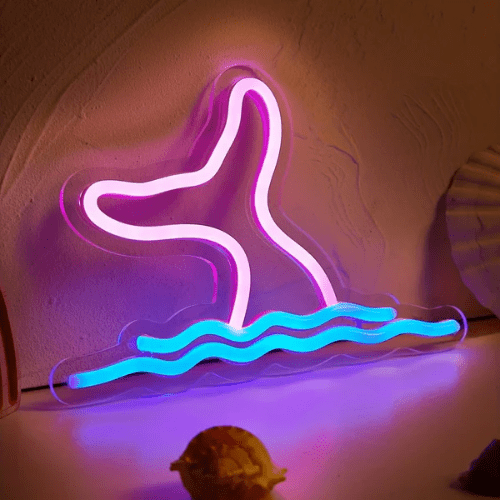 Neon Baleine Deco Lampe Neon