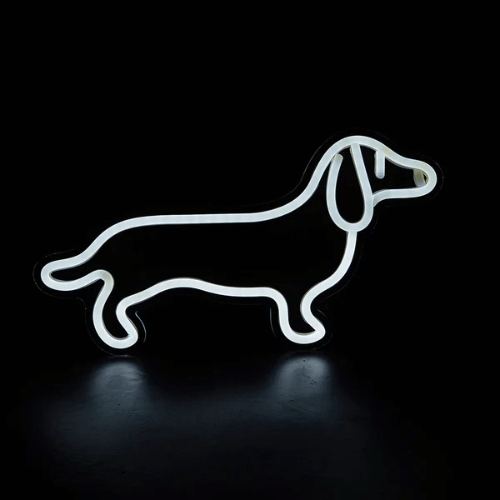 Neon Chien Teckel Lampe Neon