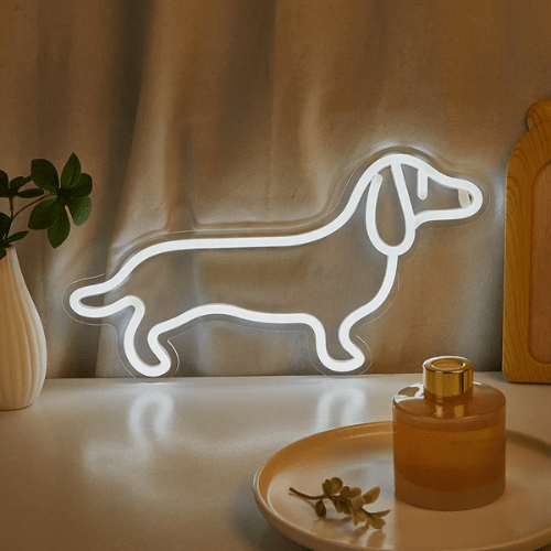 Neon Chien Teckel Lampe Neon