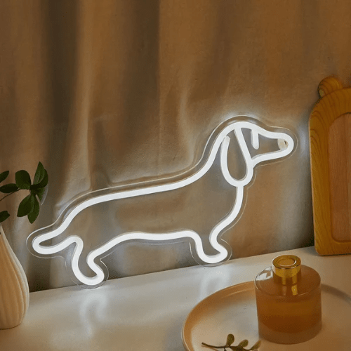 Neon Chien Teckel Lampe Neon