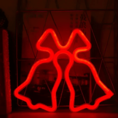 Neon Clochette Noel Lampe Neon
