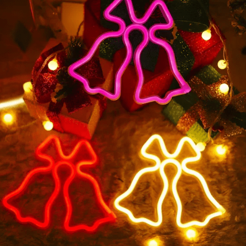 Neon Clochette Noel Lampe Neon