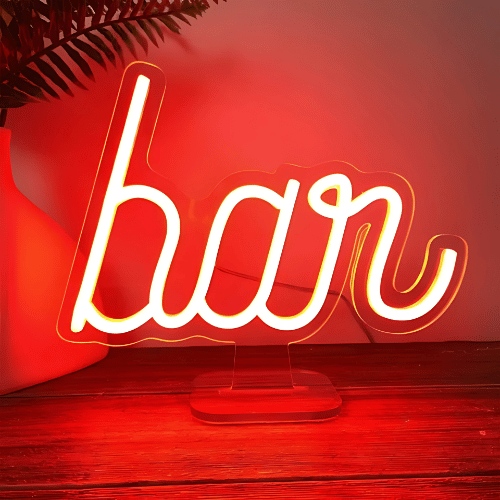 Neon sur pied Bar Lampe Neon