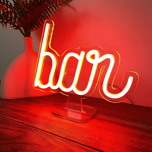 Neon sur pied Bar Lampe Neon