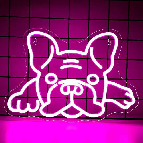 Neon Bulldog Deco Lampe Neon