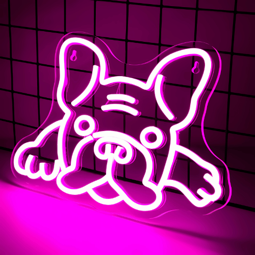 Neon Bulldog Deco Lampe Neon