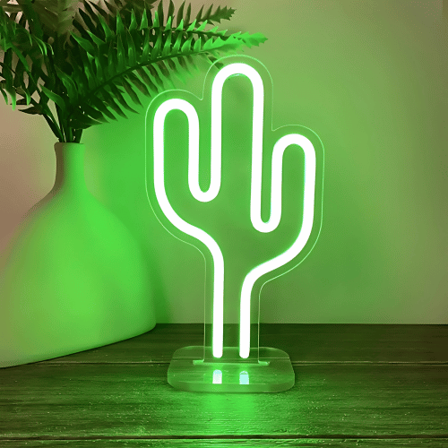 Neon sur pied Cactus Lampe Neon