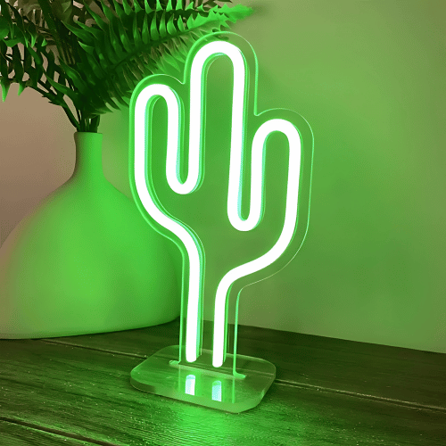 Neon sur pied Cactus Lampe Neon