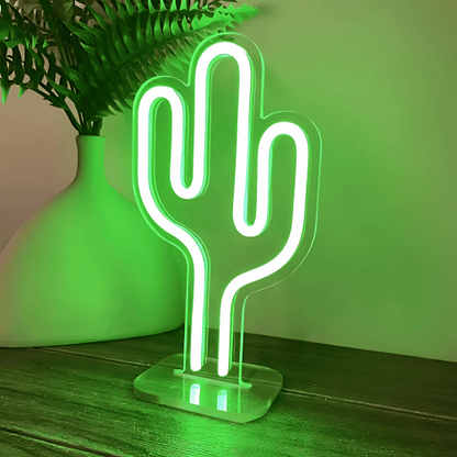 Neon sur pied Cactus Lampe Neon