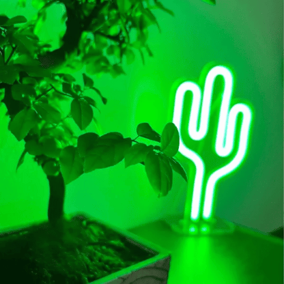 Neon sur pied Cactus Lampe Neon