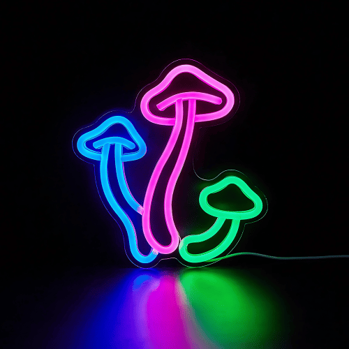 Neon Champignons Lampe Neon