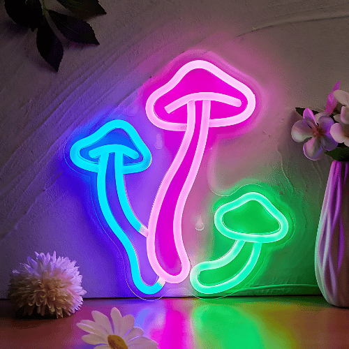 Neon Champignons Lampe Neon