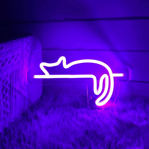 Neon mural Chat Lampe Neon