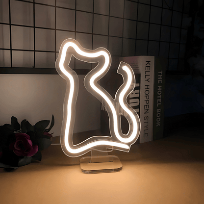 Neon sur pied Chat Lampe Neon