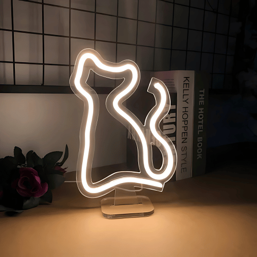 Neon sur pied Chat Lampe Neon