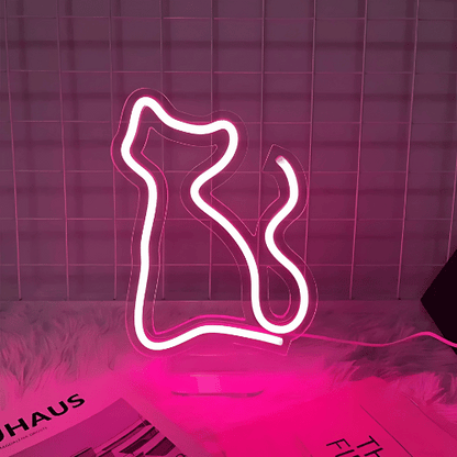 Neon sur pied Chat Lampe Neon