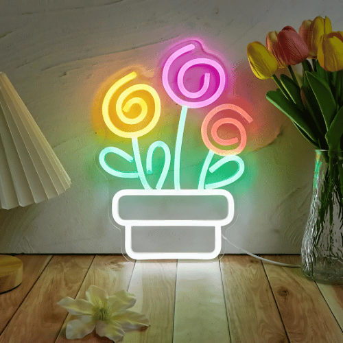 Neon Deco Fleurs Lampe Neon