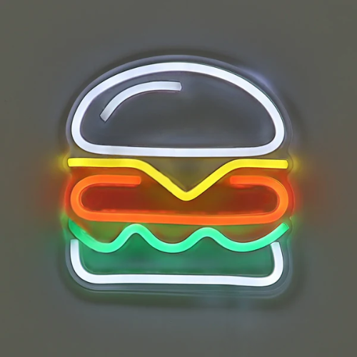 Neon Hamburger