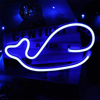 Neon Baleine Simple Lampe Neon