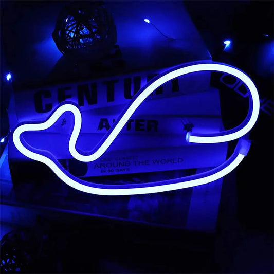 Neon Baleine Simple Lampe Neon